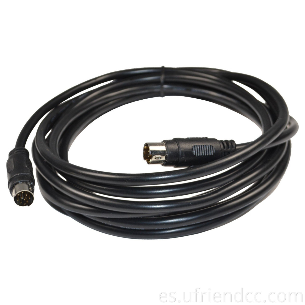 Al por mayor UL2464 26AWG 4P/5P/6P/7P/8P/9P MINI DIN CCTV Cable de entrada de audio de 9 pines de 9 pines a 9 pines (m/m)